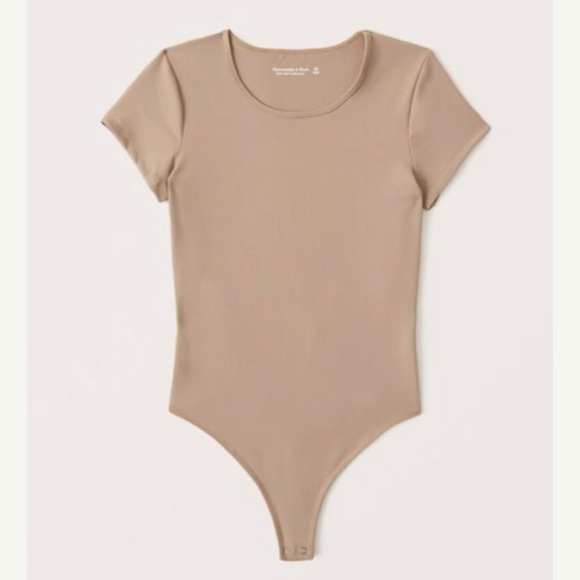 Abercrombie & Fitch Short Sleeve Seamless Bodysuit - Picture 1 of 6